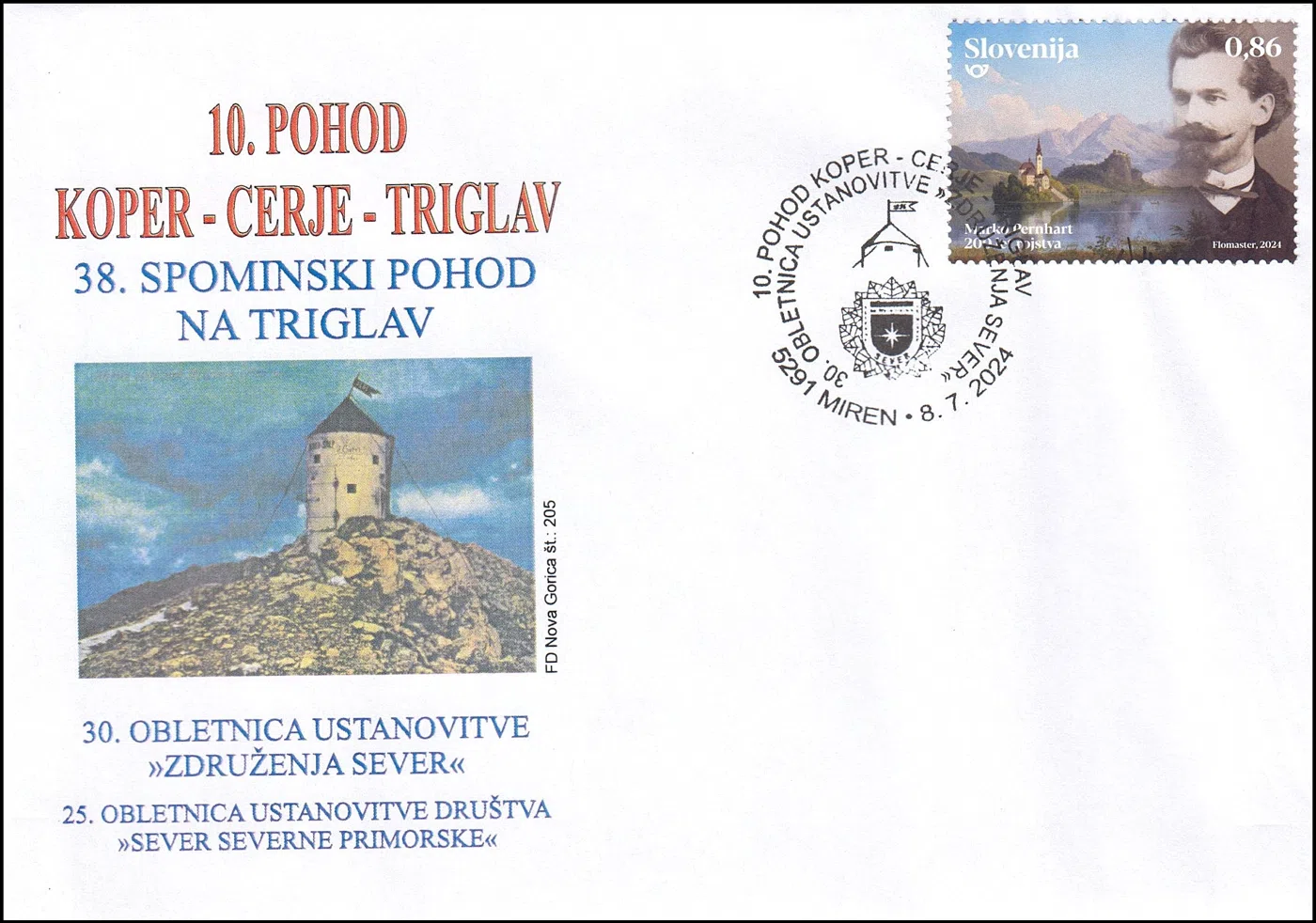 10. POHOD KOPER - CERJE - TRIGLAV, 38. SPOMINSKI POHOD NA TRIGLAV